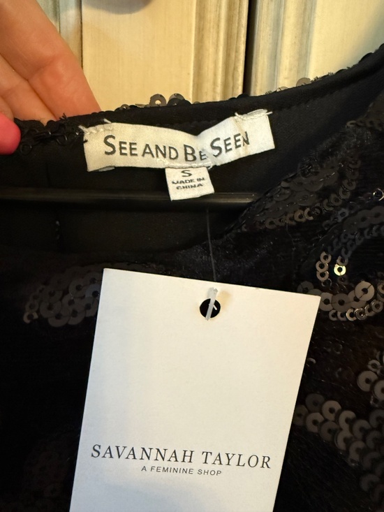 See and Be Seen Long Black Dress - Picture 2 of 5